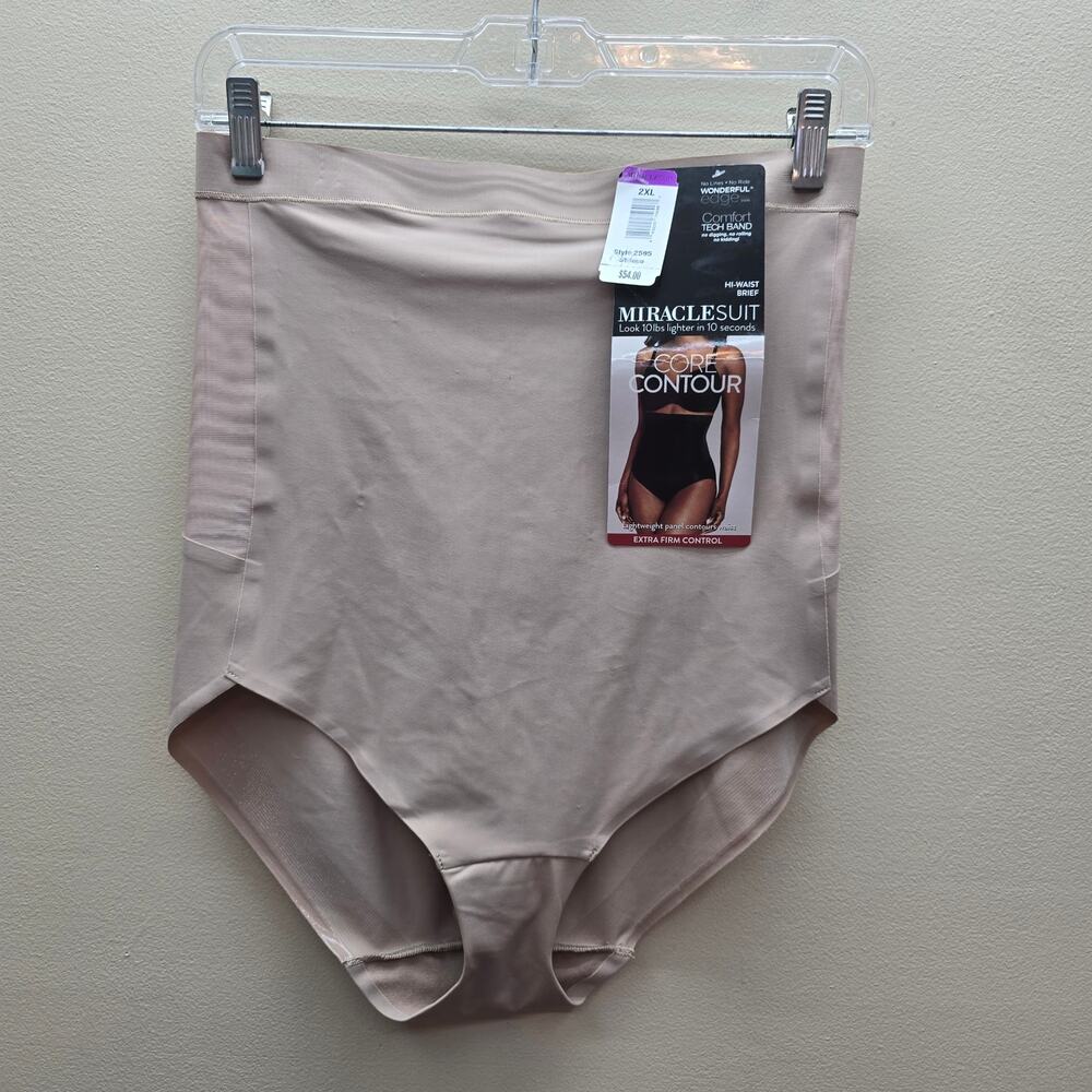 Miraclesuit NWT Shapewear Core Contour Comfort Hi-Waist No Ride No Lines 2XL